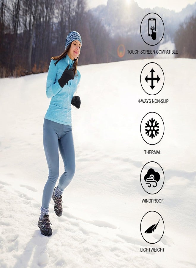 WDZREE Winter Gloves for Men Women Thermal Touch Screen Water Resistant Windproof Anti Slip Palm Warm Glove for Cycling Running Biking Driving Hiking - Image 5